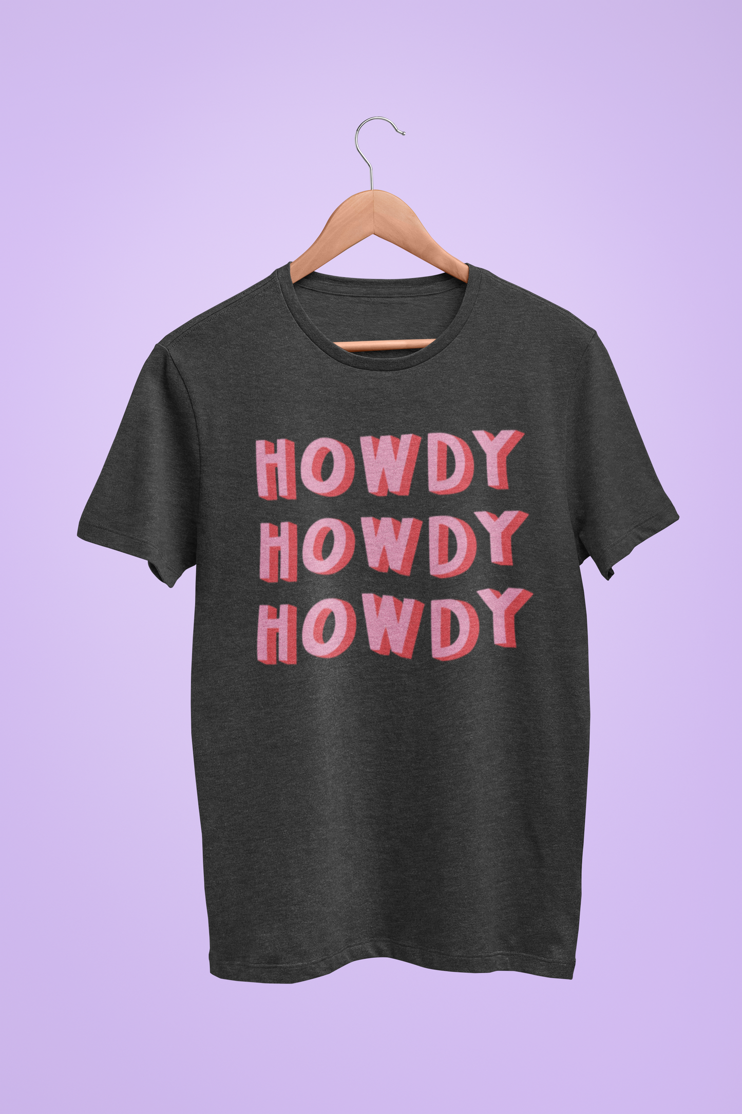 Howdy Shirt - Pink and Red