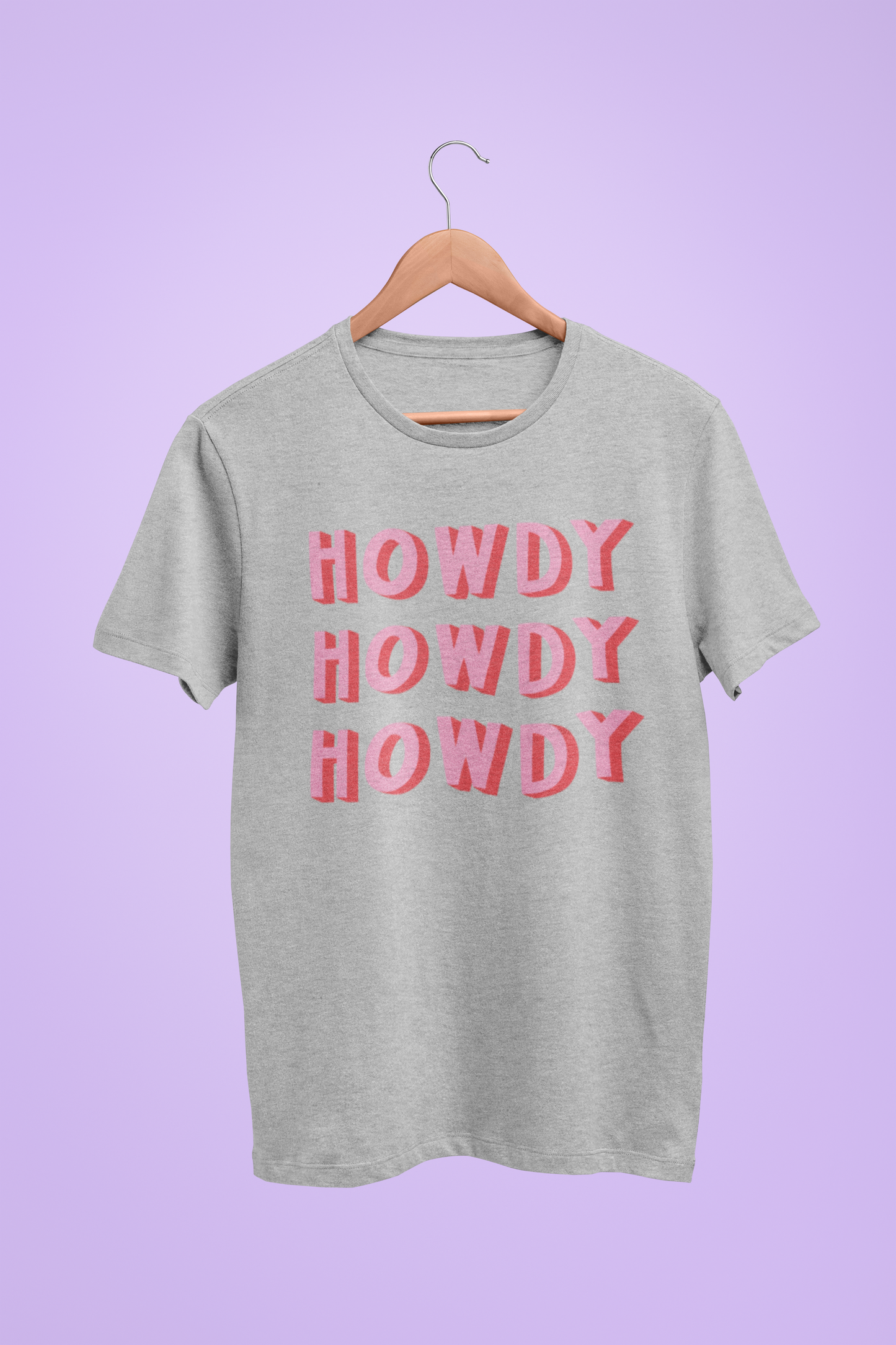 Howdy Shirt - Pink and Red