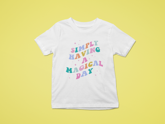 Simply Having a Magical Day Kids Shirt