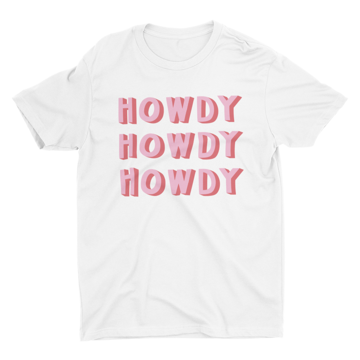 Howdy Shirt - Pink and Red